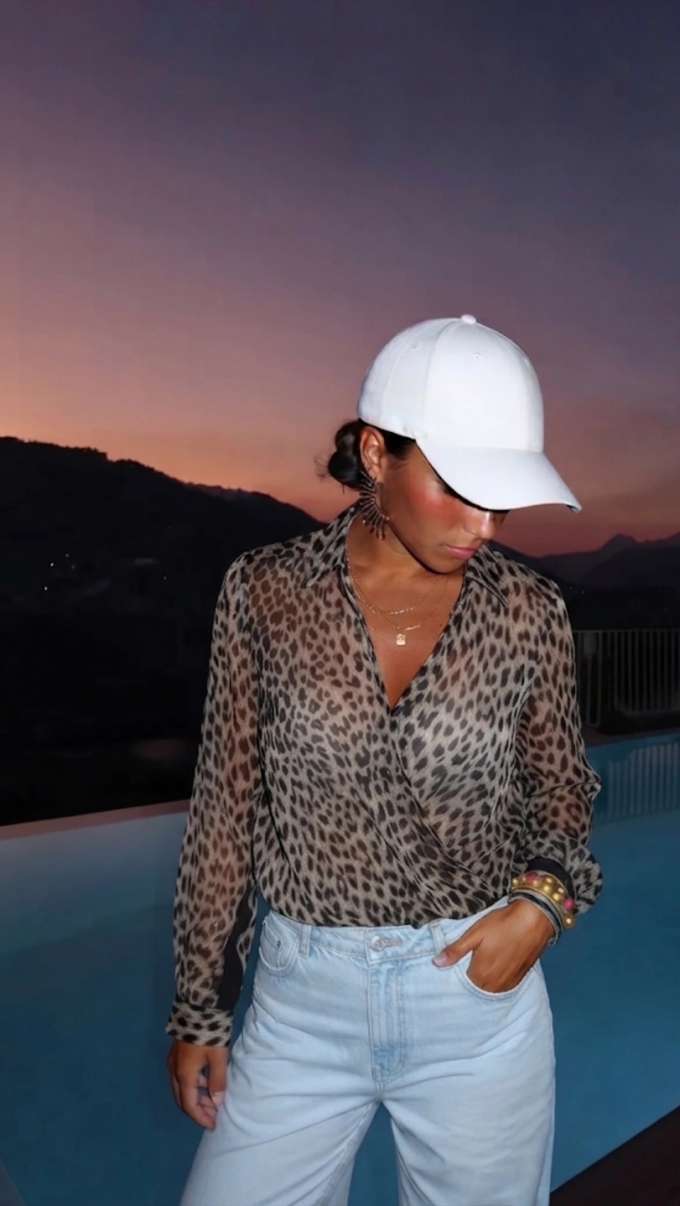 Blouse tijgerprint 